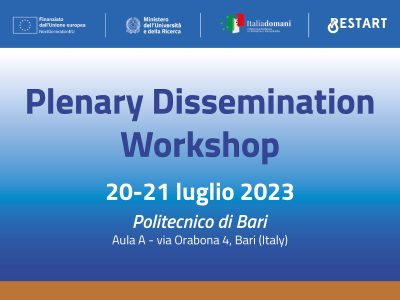 RESTART Plenary Dissemination Workshop | 20-21 luglio, Bari