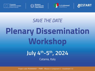 SAVE THE DATE – RESTART Plenary Dissemination Workshop | Catania, July 4th-5th 2024