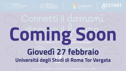 Coming Soon - Tappa 3: Università degli Studi di Roma Tor Vergata