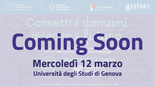 Coming Soon - Tappa 4: Università degli Studi di Genova